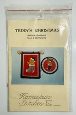 Teddy's Christmas Pattern by Homespun Stitches