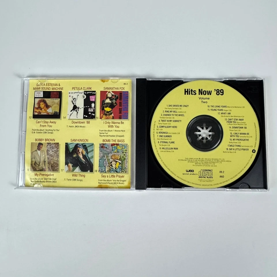 Hits '89 Now Volume 2 by Various Artists (CD 1989) 18 tracks new case - Imagem 2 de 4