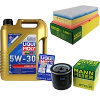 Mann Inspektionspaket Liqui Moly 5L 5W-30 FüR Toyota Yaris 1.4 D-4D