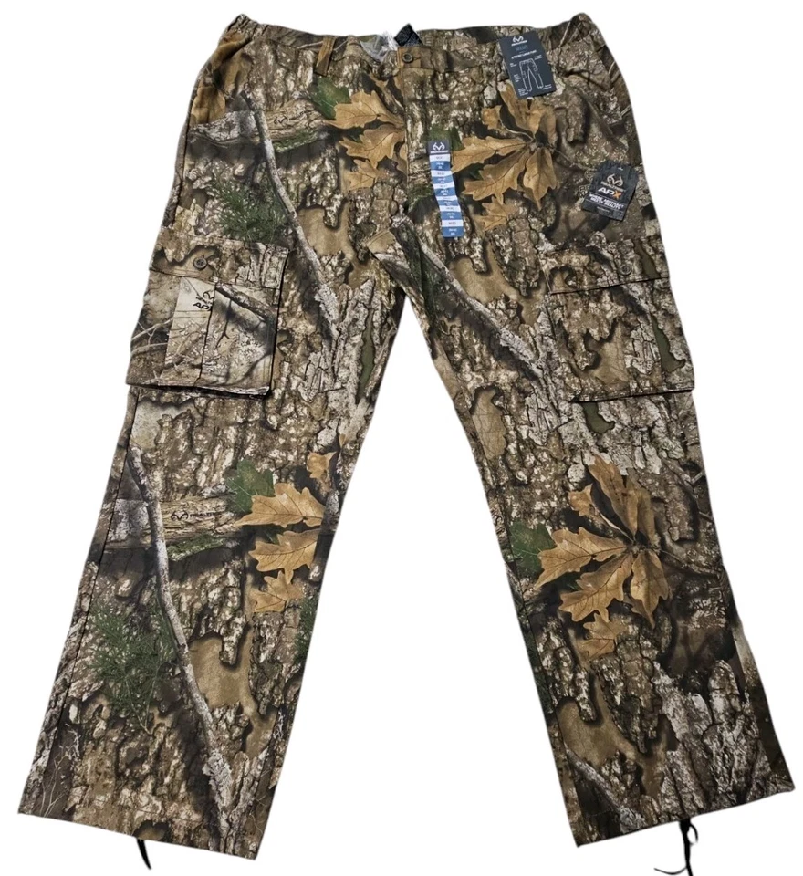 RealTree Edge Stretch Waist 6 Pocket Camo Cargo Hunting Pants MENS 2XL(44-4) New - Image 2 of 4