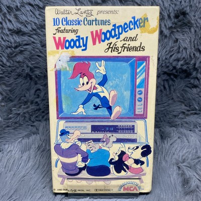 フレッシュリーダーティー　VHS Woody Woodpecker And His Friends VHS Tape 1982 Walter Lantz MCA