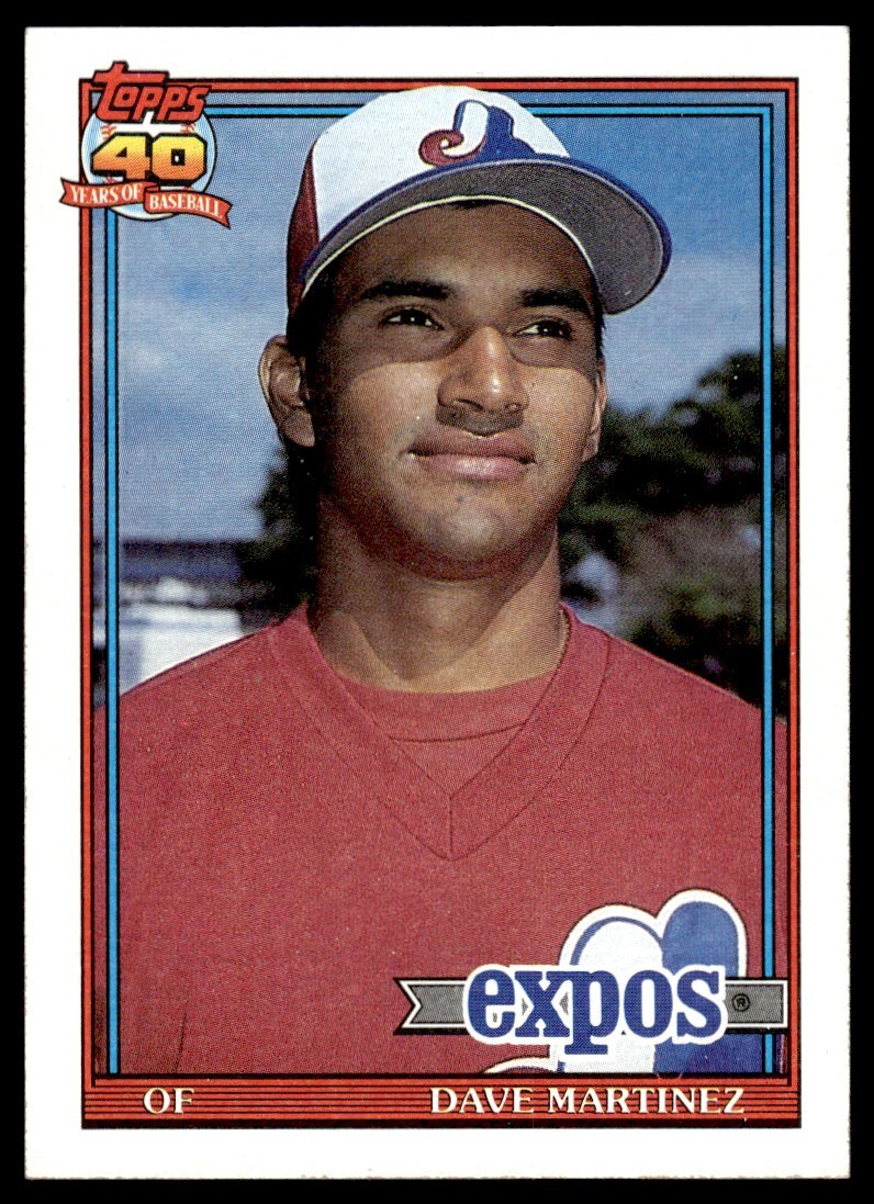 1991 Topps Dave Martinez Montreal Expos #24 13852