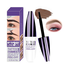 Easy Peel off Eyebrow Gel, Tattoo Eyebrow Gel Easy Peel Off, Waterproof  Sweatp