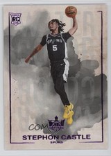 2024-25 Panini Court Kings Water Color Pink /99 Stephon Castle #16 12se