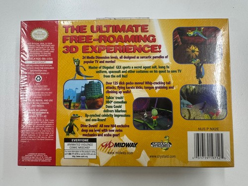 Gex 64 Enter the Gecko Brand New Nintendo N64 Factory Sealed - Picture 2 of 6