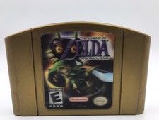 Legend of Zelda Majora’s Mask For Nintendo 64 Gold Holographic Cartridge Tested.