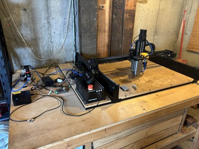 Inventables X Carve 1000mm CNC and OptLaser Setup