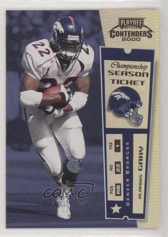 2000 Playoff Contenders Championship Ticket 54/100 Olandis Gary #30 1l2