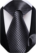 Men's Silk Tie  Pocket Square Set for Weddings  Formal Events