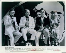 1973 Miami Beach Mike Douglas Don Shula Larry Csonka 8X10 Historic Vintage Photo
