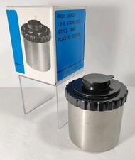 Vntg high grade 18-8 Stainless Steel w/plastic cover 120 mm Darkroom Tank