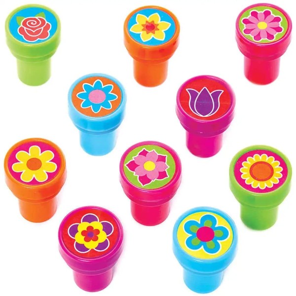 Blumen Stempel 10Er Set FC729 Baker Ross FüR Kinder, Basteln, Mitgebsel-image