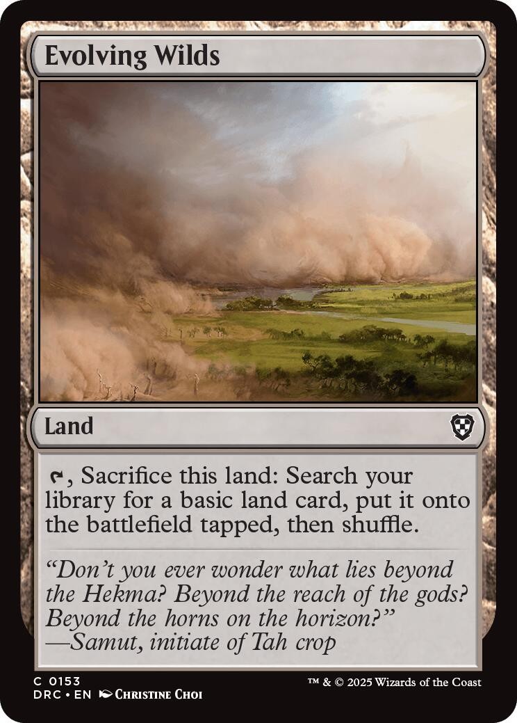Evolving Wilds (0153) #153 (NM) Commander: Aetherdrift (DRC) MTG