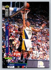 1995-96 Upper Deck Collector's Choice Fun Facts Reggie Miller #176 Basketball