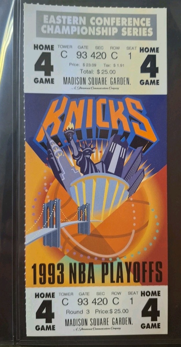 1993 NBA ECF GM CHICAGO BULLS NY KNICKS Unused Ended in