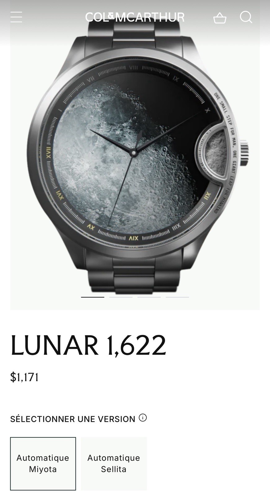 Interstellar Automatic Tech Watch Meteorite Moon … - image 1