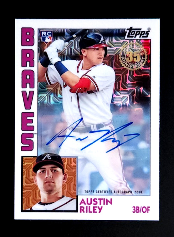 2019 Topps Update Series 1984 Baseball Austin Riley Rookie Auto /149 Braves