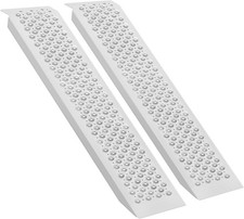 2-Pack Heavy Duty Aluminum Ramp - 880 lbs Capacity, 47.2&rdquo;x8.5&rdquo; Anti-Slip Pun