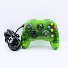 OEM Microsoft Xbox Original S Green Wired Controller w/ Breakaway Cable Tested