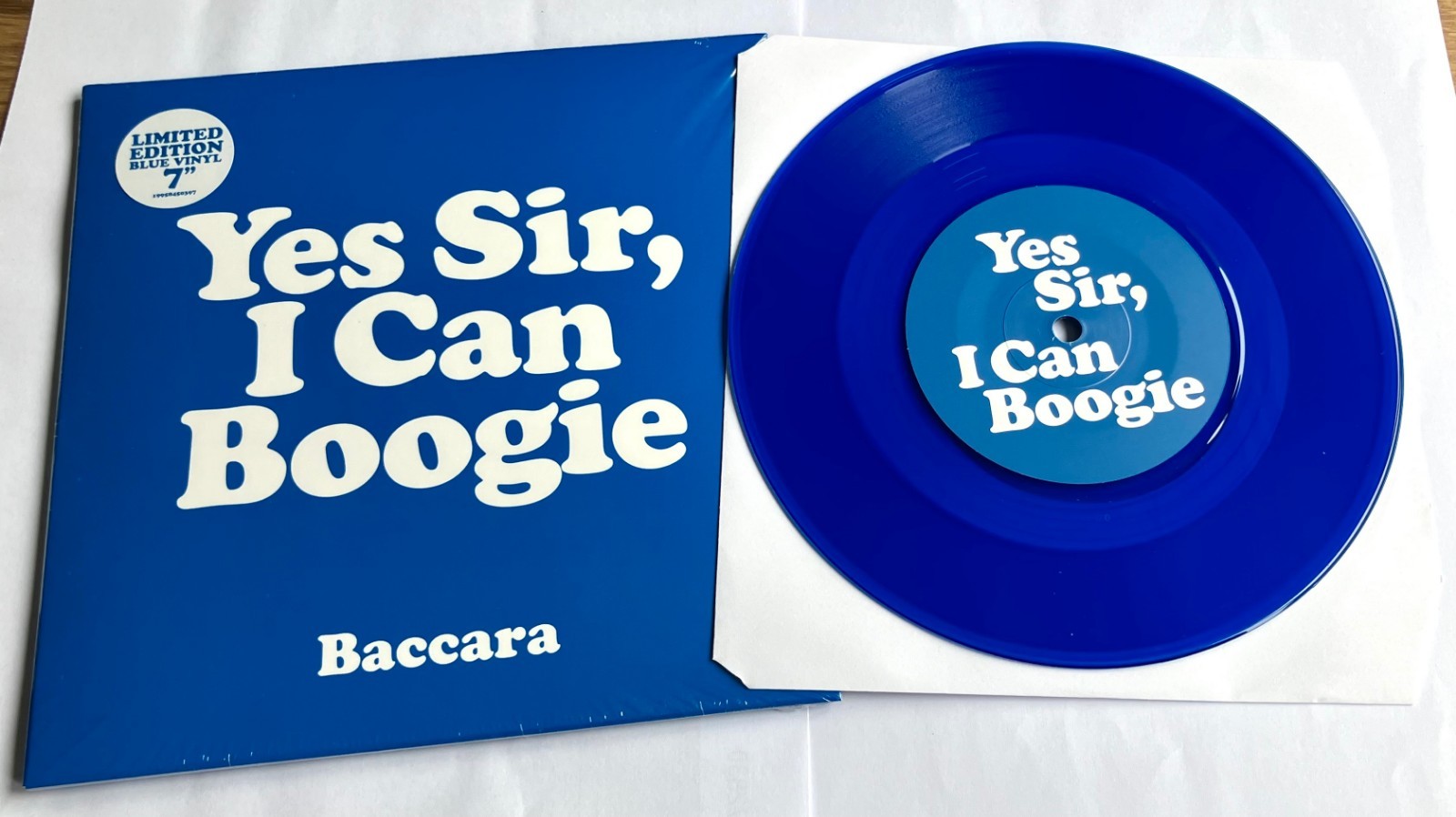 Baccara -  YES SIR, I CAN BOOGIE -  Blue Colour 7"" VINYL Single NEW (Sealed)