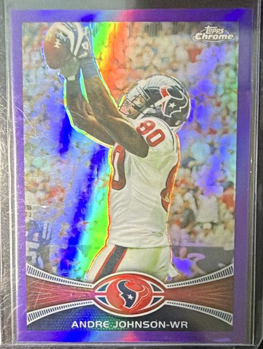 Topps 2012 Chrome Andre Johnson #155 Purple Refractor /499 Texans Football