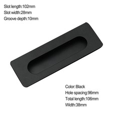 Brand New Cabinet Handle With Screws Slotted Recessed Handle Wardrobe Door