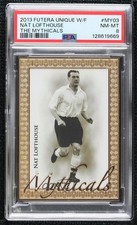 2013 Futera World Football Unique Mythicals 4/10 Nat Lofthouse PSA 8 0cp0
