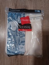 Vintage Hanes Thermal Knit Pant Men  s Size XL 42-44 Sealed NOS