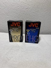 New JVC VHS-C TC-30EHG 30/90 Min Hi-Fi Tapes 1x EHG 1x PROHF Sealed