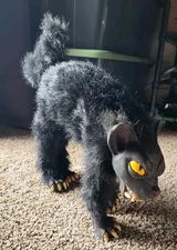 Paper Magic Group Halloween Black Cat RARE Prop Plush Posable 2003 Life Size