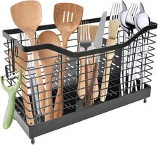 utensil holder3 Compartments Durable large cooking utensil holder for kitchen...