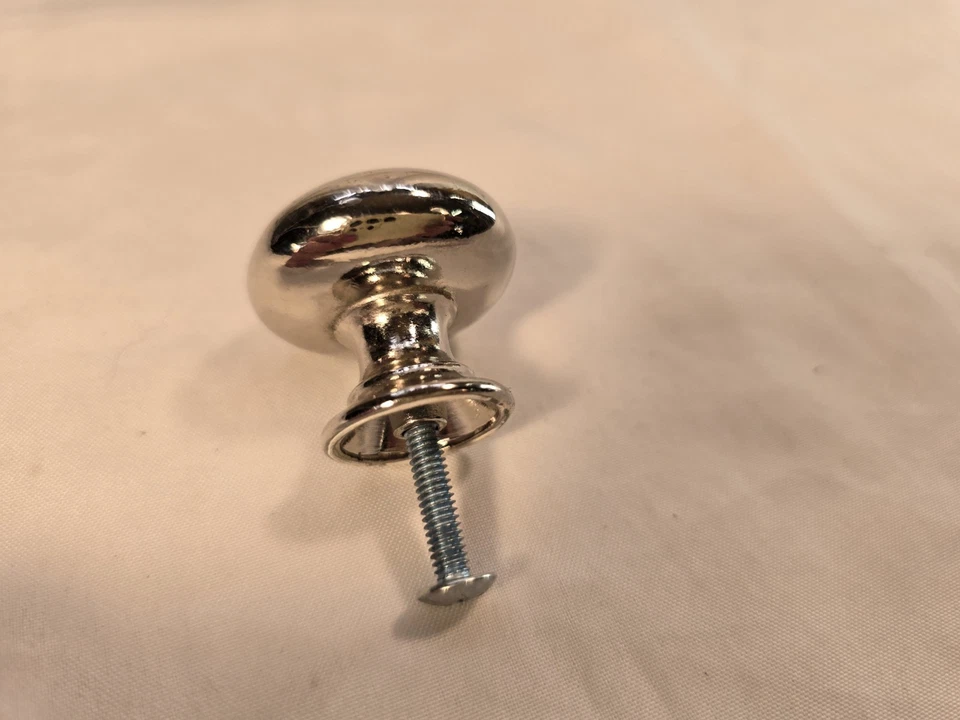 Traditional Chrome Knob 25mm - 1.25" - Image 2 of 4