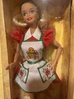 Mattel Holiday Treats Barbie 1997 Vintage Gingerbread Apron Christmas Edition