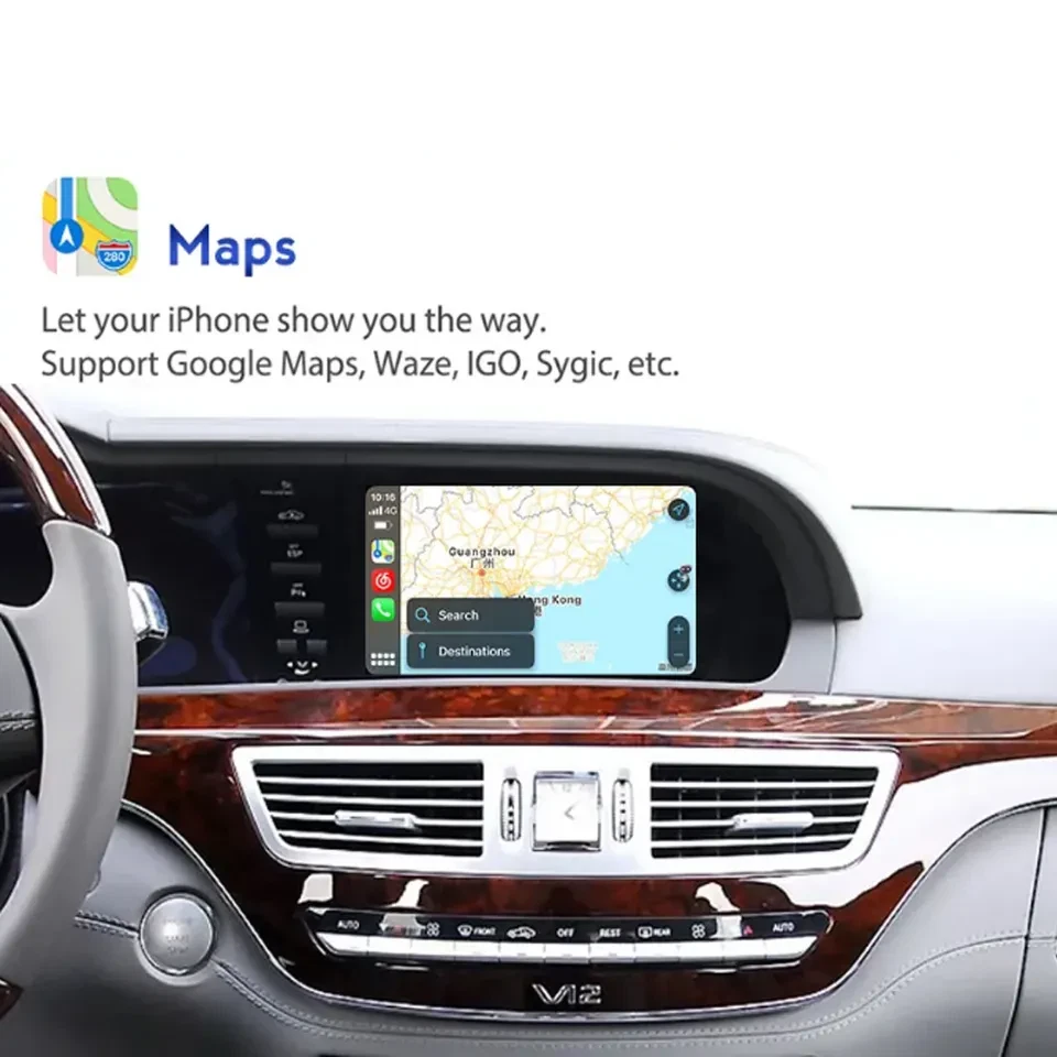 Mercedes Benz S Klasse W221 W216 Wireless Carplay Android Auto für NTG3.0 NTG3.5 - Bild 4 von 4