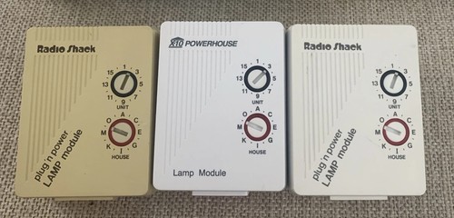 Lot of 3 Modules Radio Shack / Powerhouse X10 Lamp Module 3