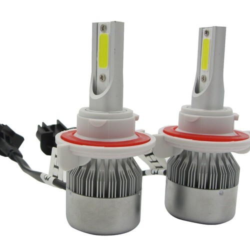 72W 7200lm 2 Sides COB LED Headlight Kits H13 9008 Hi/Low Beam 6000K Bulbs 12V - Picture 10 of 11