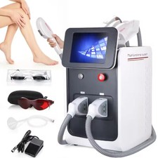 Hair removal machines Portable 3 Handle laser hair and tattoo removal machine
