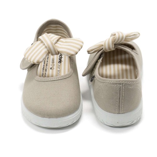 NEW Victoria Toddlers Slip On Canvas Bow Tie Cotton Lining Easy Fit Kids Shoes - Picture 17 of 52