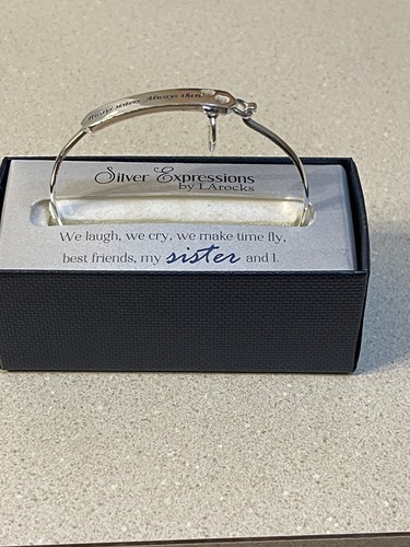 Silver Expressions By LArocks Fine Silver Plated ‘sisters’ Bracelet - Picture 4 of 6
