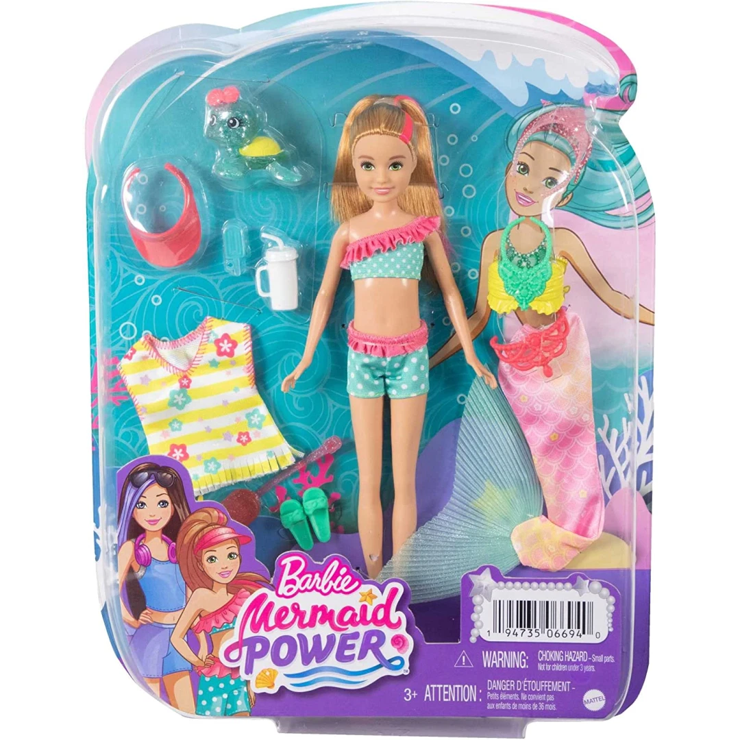 Barbie Stacie Mermaid Power Dolls, Fashions and Accessories Asst