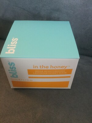 BLISS IN THE HONEY LAVENDER HONEY MEGA MOISTURIZING FACE MASK 1.7 OZ - NEW 