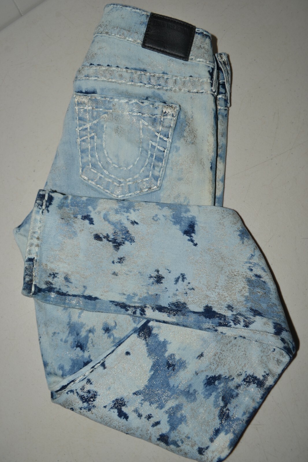 True Religion Women's Halle Super T Mid Rise Super Skinny Jeans Sz 25x29