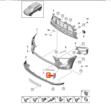 Porsche Macan 95B.2 Frontstoßstange rechts Zierleiste 95B807820DOK1 NEU ORIGINAL Porsche Macan 95B.2 Frontstoßstange rechts Zierleiste 95B807820DOK1 NEU ORIGINAL
