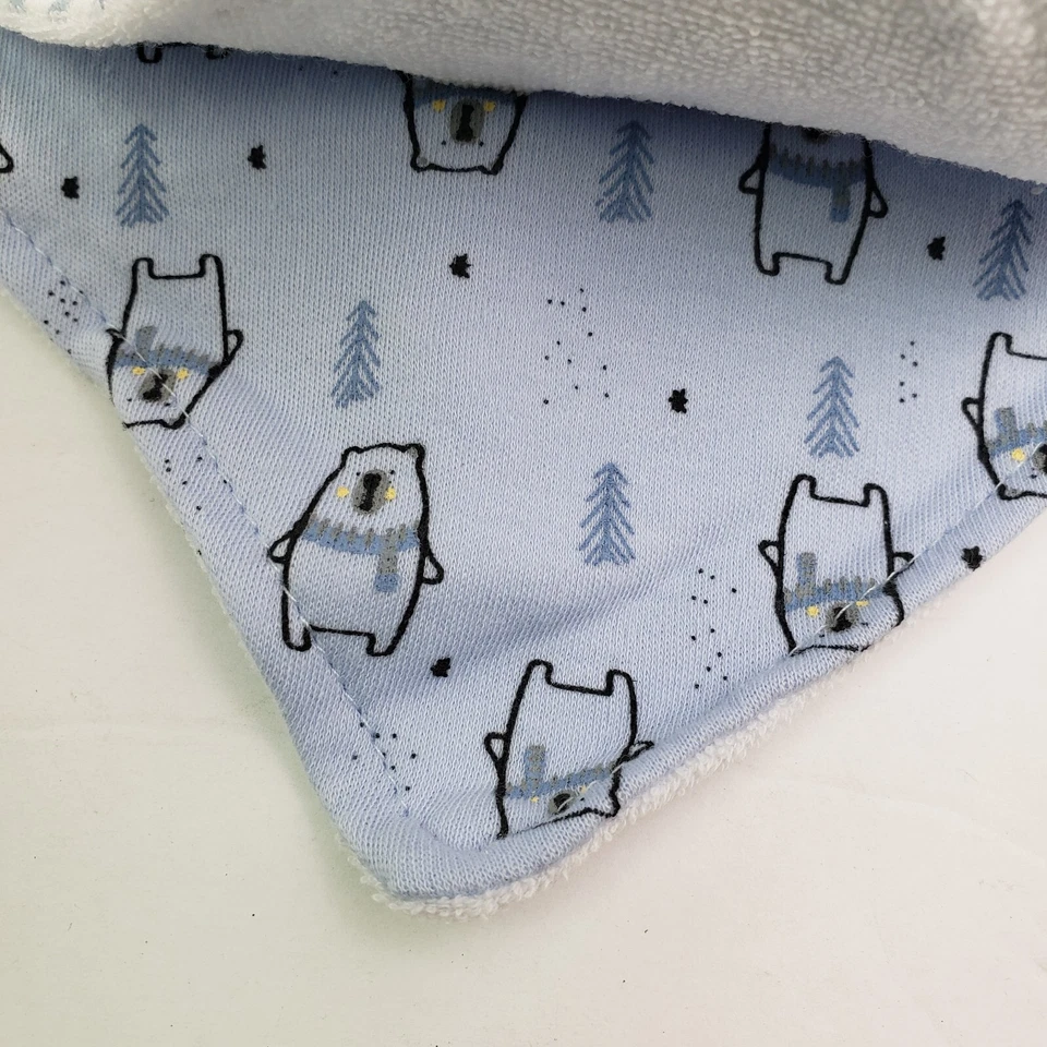 Rene Rofe Baby Säugling Baby Jungen Einheitsgröße Blaubär Umarmung Bandana Lätzchen 4 Stück - Bild 3 von 4