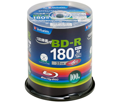 Verbatim Blu-Ray Disque Bd-R Pour non Récurrents Recording VBR130RP100SV4 25GB