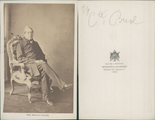 Mayer & Pierson, Paris, Le comte Karl von Buol, circa 1860 CDV vintage albumen c - Afbeelding 1 van 1