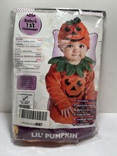 New Baby s 1st Halloween Lil Pumpkin Costume 0-6 Months