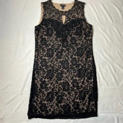Evening Gown Candalite Dress Ross Candalite Petite L Black With Gold