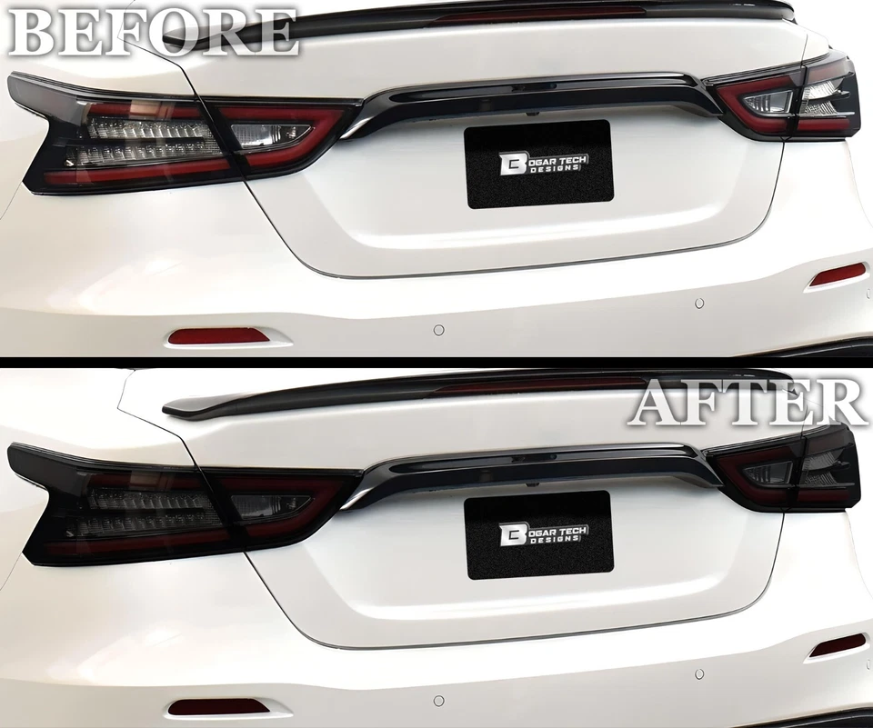 Se adapta a Nissan Máxima 15-23 luz trasera precortada ahumada PPF película de tinte luz trasera Foto 3 de 4