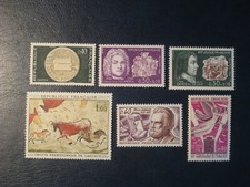 Timbres france neufs n° 1542 - 1550 - 1551 - 1555 -1560 - 1571  année 1968